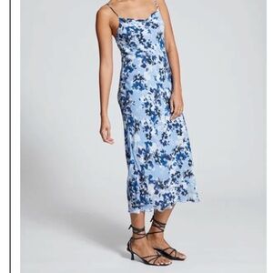 & OTHER STORIES Waterfall Neck Midi Dress
